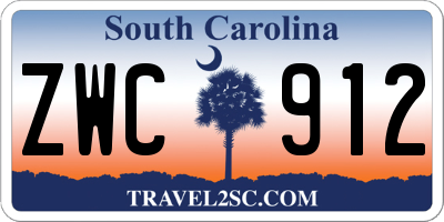 SC license plate ZWC912