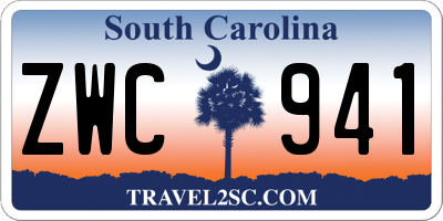 SC license plate ZWC941