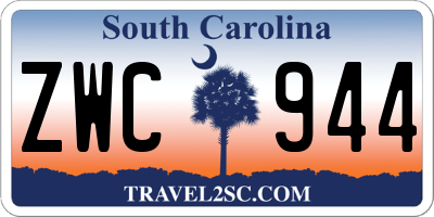 SC license plate ZWC944