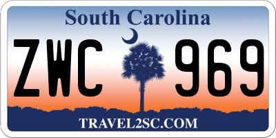 SC license plate ZWC969