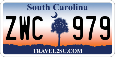 SC license plate ZWC979