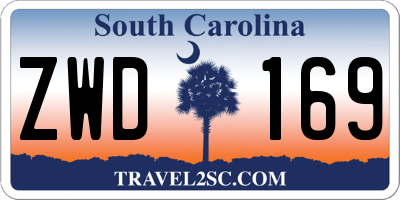 SC license plate ZWD169