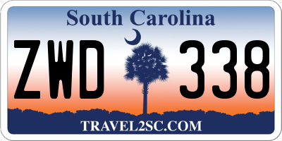 SC license plate ZWD338