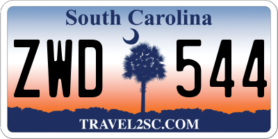 SC license plate ZWD544