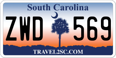SC license plate ZWD569