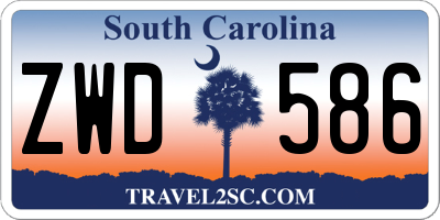 SC license plate ZWD586