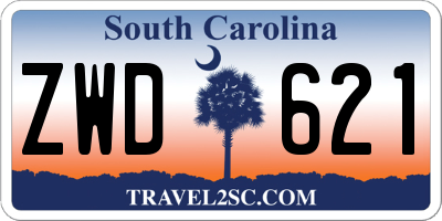 SC license plate ZWD621