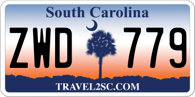 SC license plate ZWD779