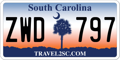 SC license plate ZWD797