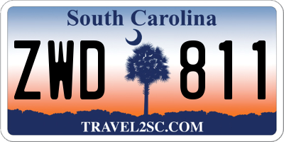 SC license plate ZWD811