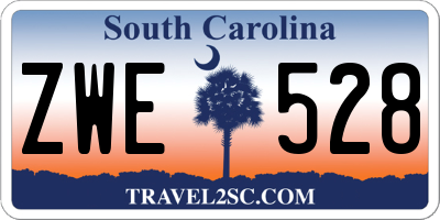 SC license plate ZWE528