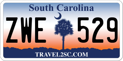 SC license plate ZWE529