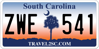 SC license plate ZWE541
