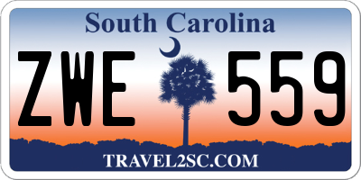 SC license plate ZWE559