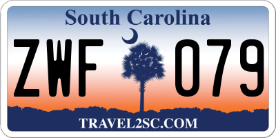 SC license plate ZWF079