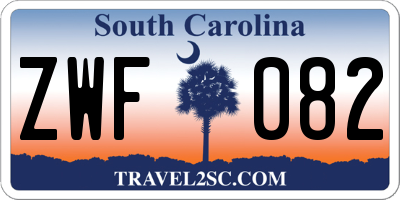SC license plate ZWF082
