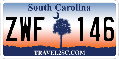SC license plate ZWF146