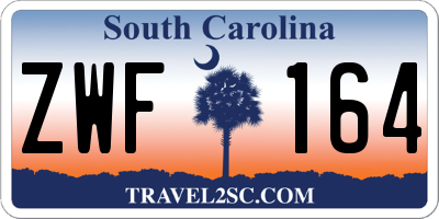 SC license plate ZWF164