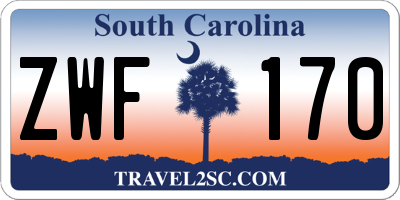 SC license plate ZWF170