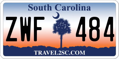 SC license plate ZWF484