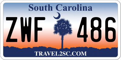 SC license plate ZWF486