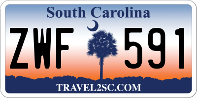 SC license plate ZWF591