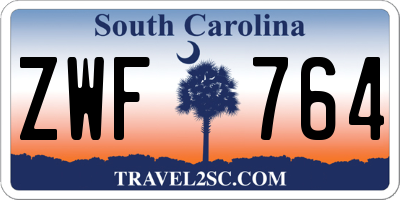 SC license plate ZWF764