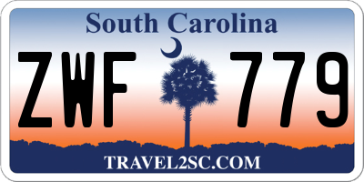 SC license plate ZWF779