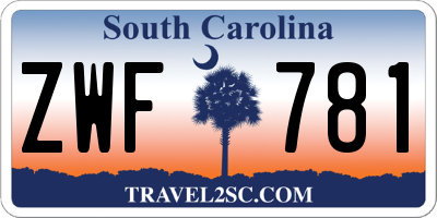 SC license plate ZWF781