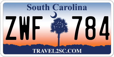 SC license plate ZWF784