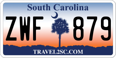 SC license plate ZWF879
