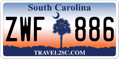 SC license plate ZWF886