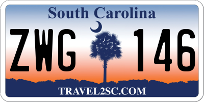 SC license plate ZWG146