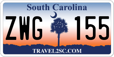 SC license plate ZWG155