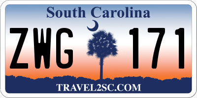 SC license plate ZWG171