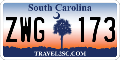 SC license plate ZWG173