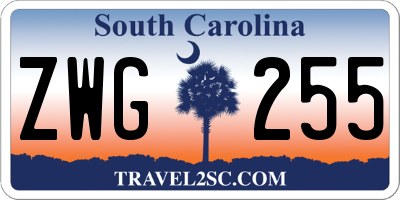 SC license plate ZWG255