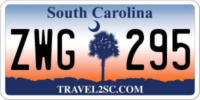 SC license plate ZWG295