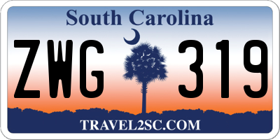 SC license plate ZWG319