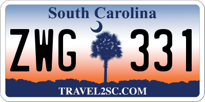 SC license plate ZWG331