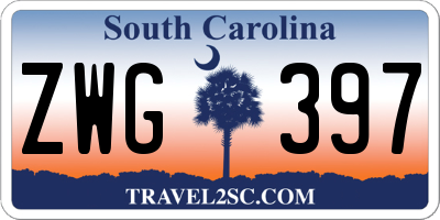 SC license plate ZWG397