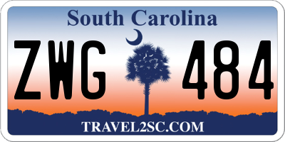 SC license plate ZWG484