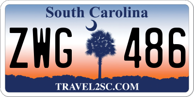 SC license plate ZWG486