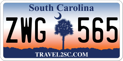 SC license plate ZWG565