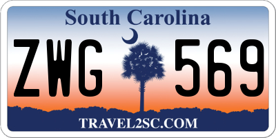 SC license plate ZWG569