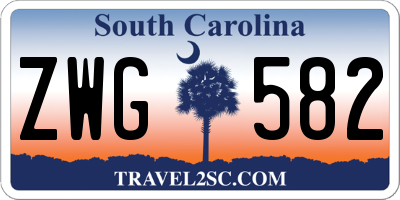 SC license plate ZWG582