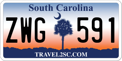 SC license plate ZWG591