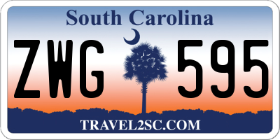 SC license plate ZWG595