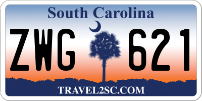 SC license plate ZWG621