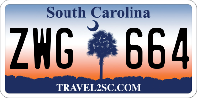 SC license plate ZWG664
